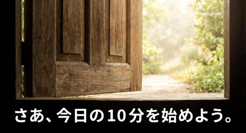 さあ、今日の10分を始めよう。