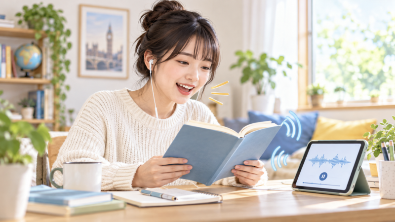英語音読の効果と正しいやり方を解説する初心者向けガイドのアイキャッチ画像